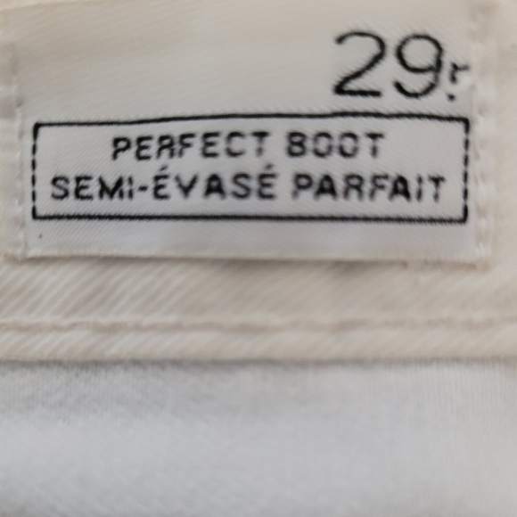 Gap womens Perfect Boot white jeans Mid Rise Size 29 - Picture 4 of 4